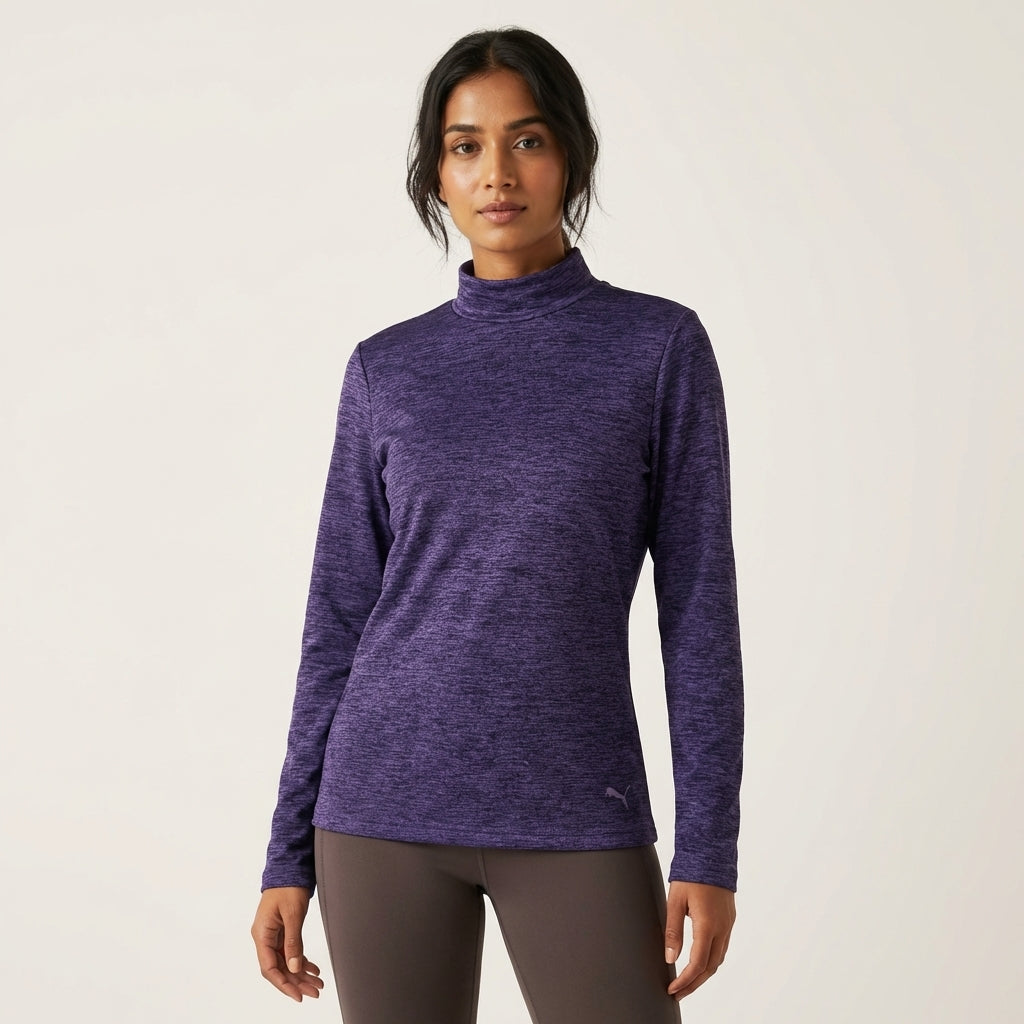 Puma Women's JB Turtleneck T-Shirt Purple