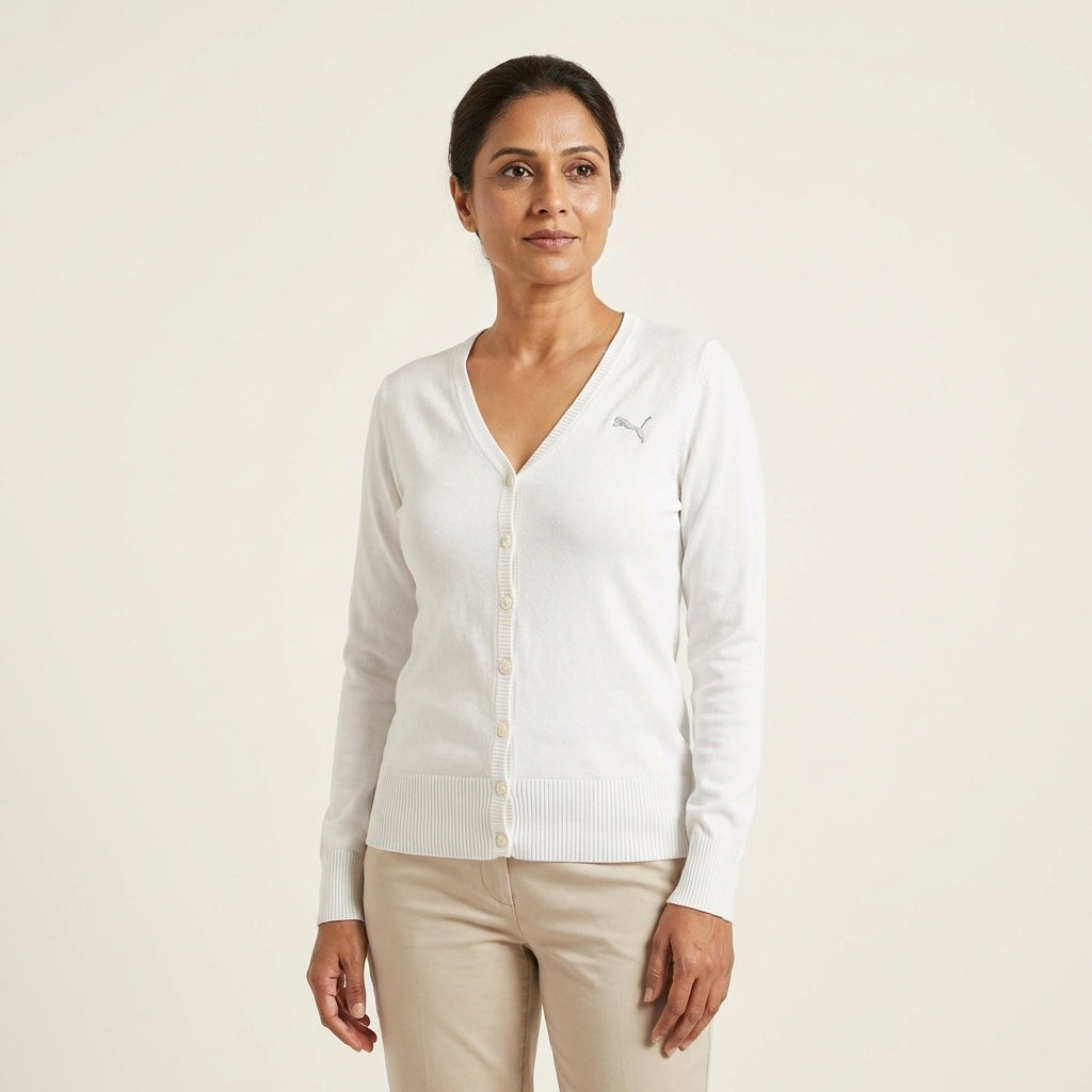 Puma Women's Golf Cardigan - White