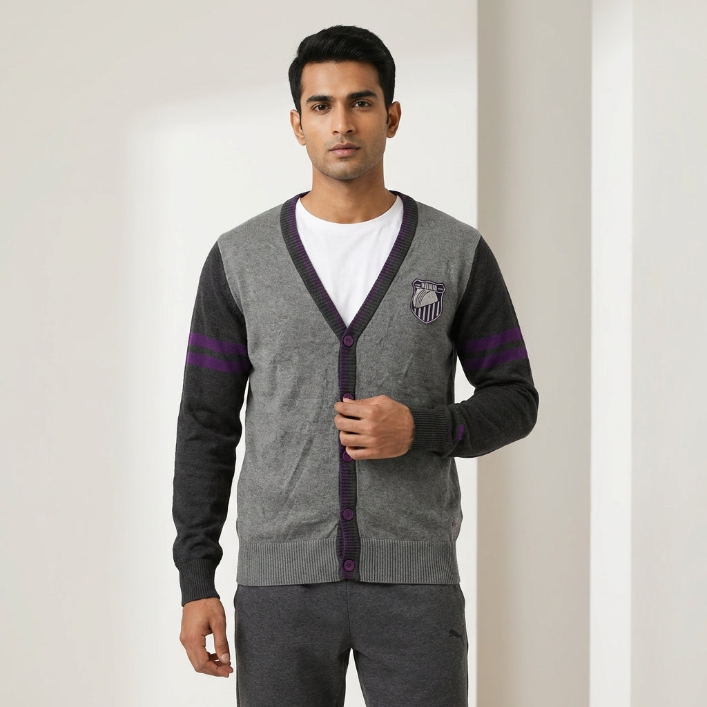Puma Cardigan Medium Gray Heather