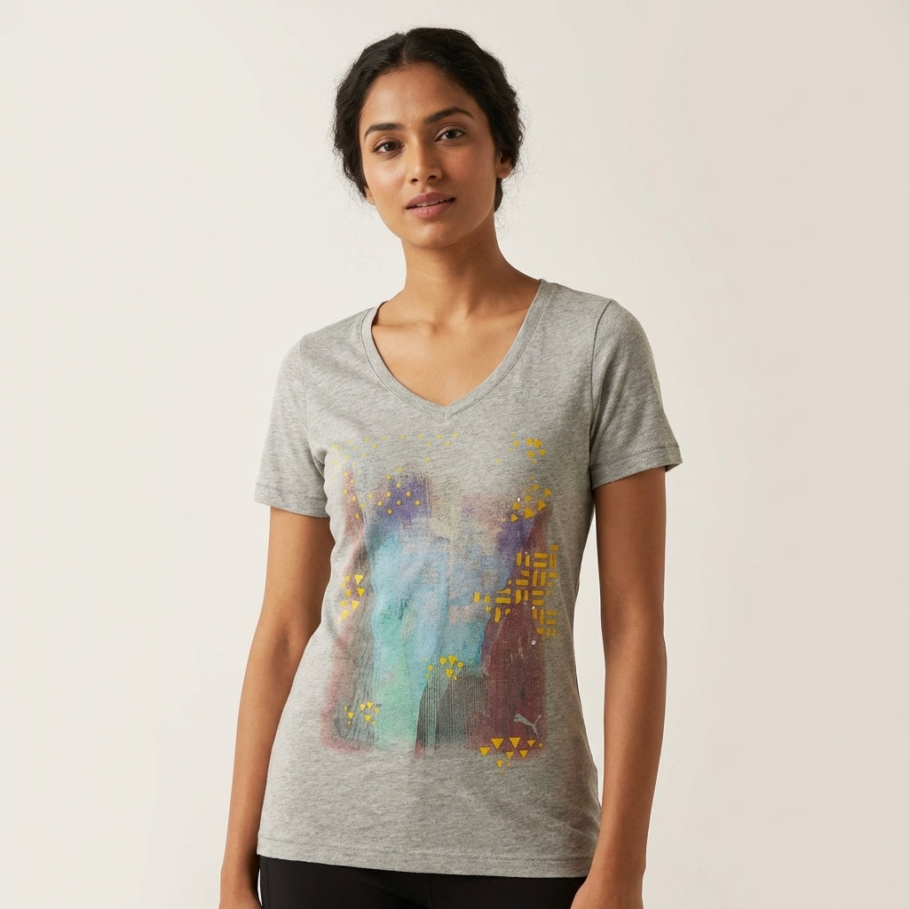 Puma Women's Tee Light Gray Heather