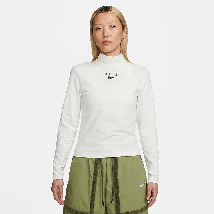 Nike Sportswear Women's Mock-Neck Long-Sleeve T-Shirt