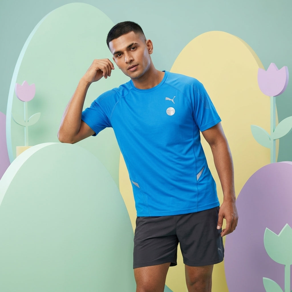 Puma NightCat Illuminate Short Sleeve Performance Tee