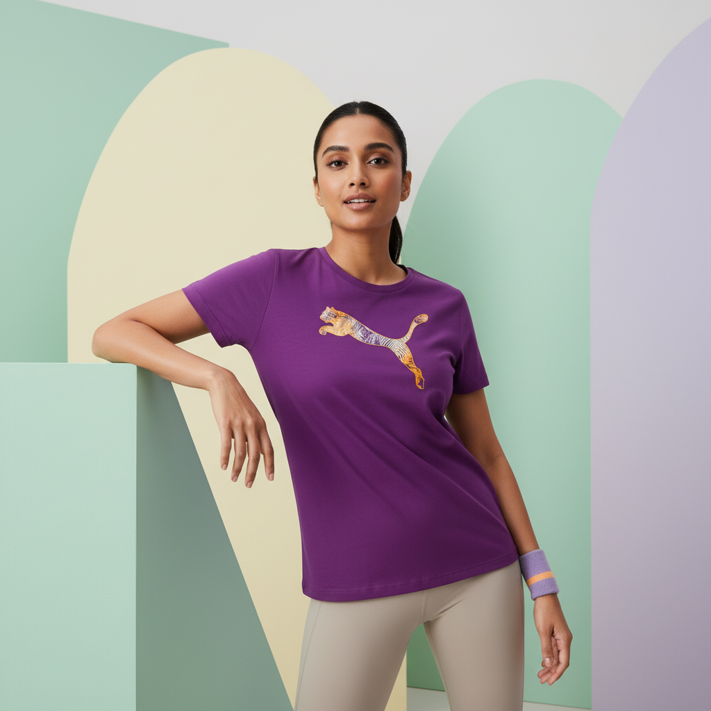 Puma Women's Logo Fill Tee