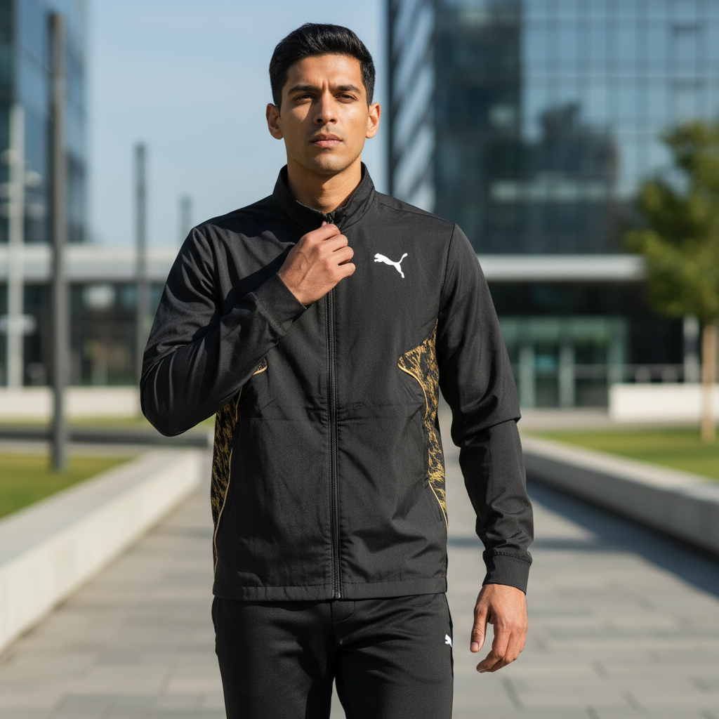 Puma v-Kat Woven Jacket Black-Team