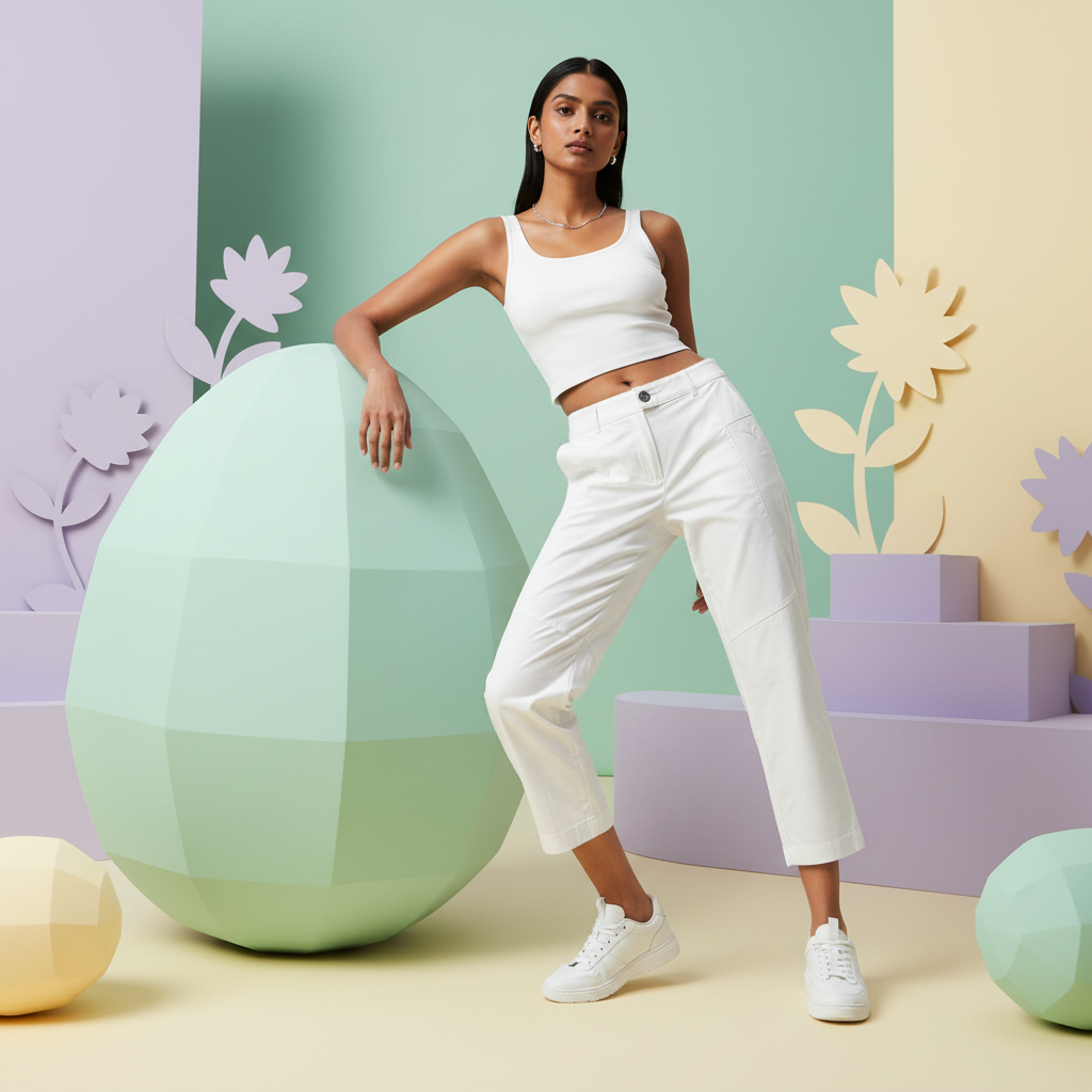 Puma Women's White Capri Woven Pants