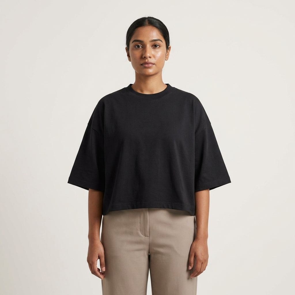 Puma Women's Cropped Crew Neck T-Shirt