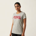 Puma Women's STYLE ATHL BF Tee Light Gray
