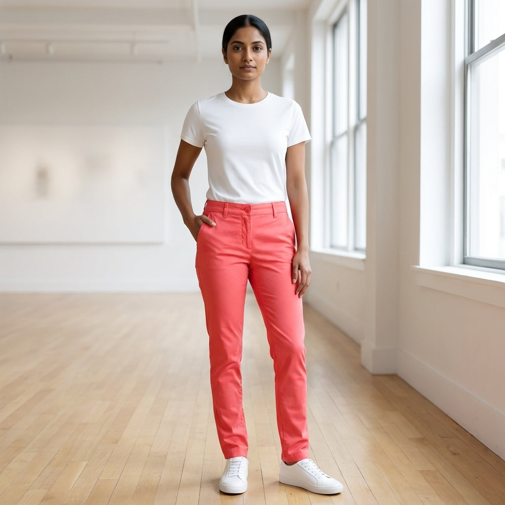 Puma Women's Chino Pants in Oyster Gray
