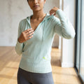 Puma Hooded Knit Top Glacier