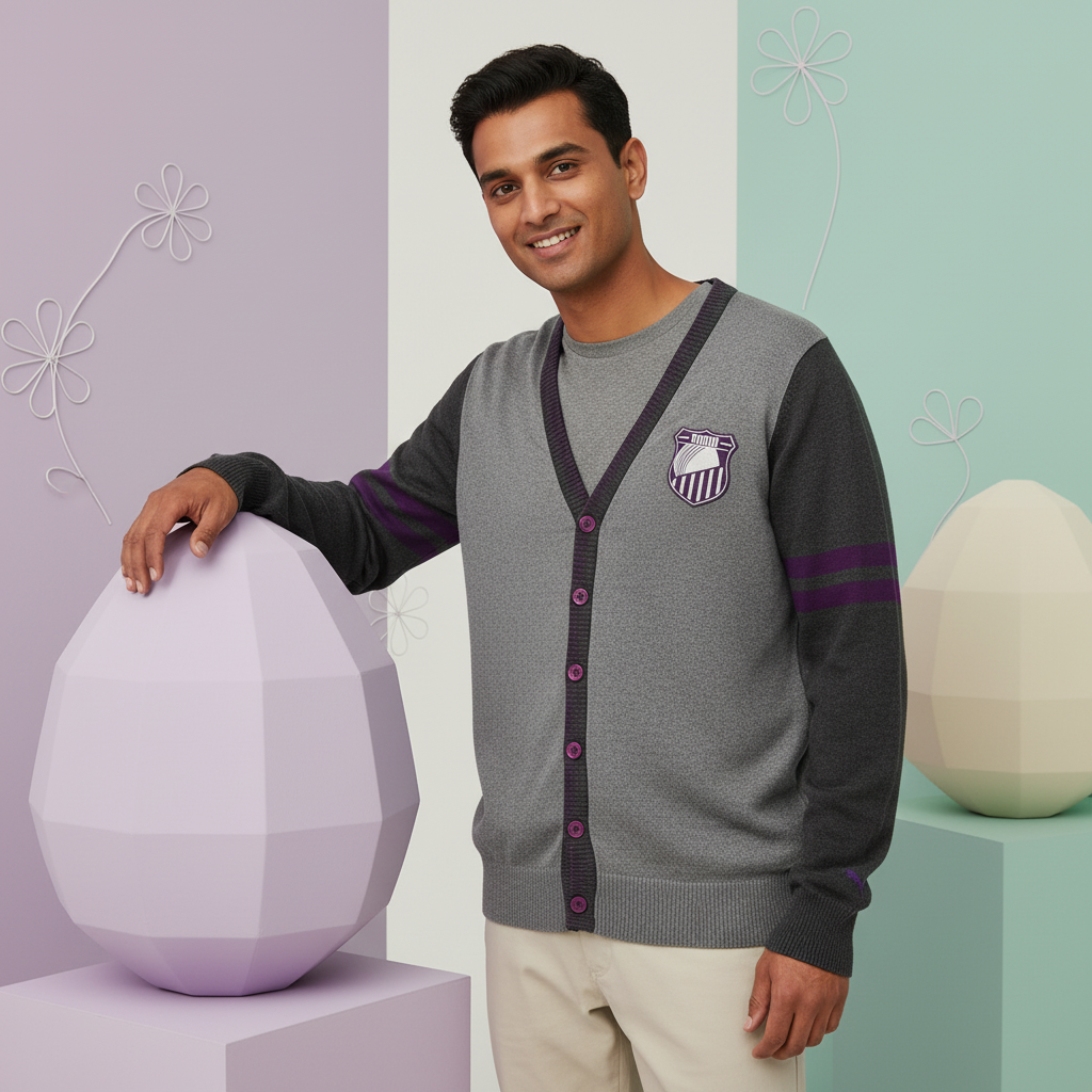Puma Cardigan Medium Gray Heather