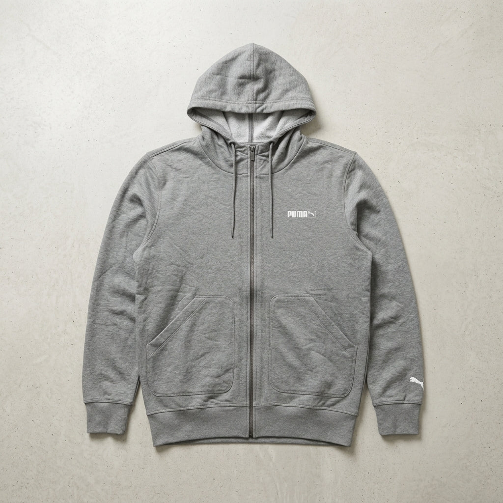 Puma Men's Teddy Jacket Medium Gray