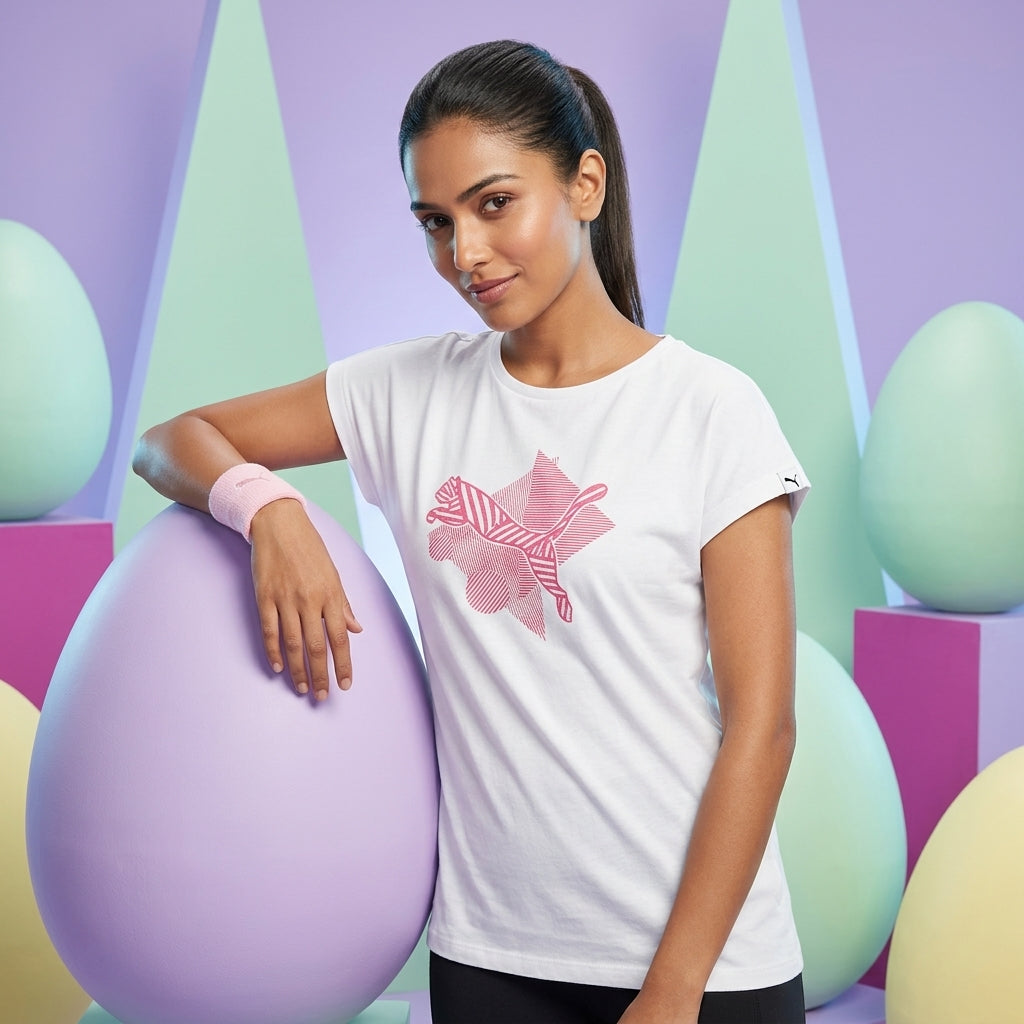 Puma Women's Graphic Essentials Tee