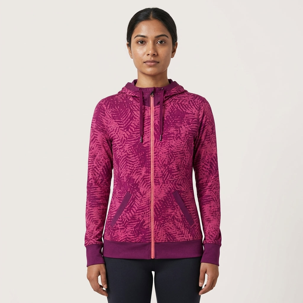Puma Women's Reversible Sweat Jacket Magenta