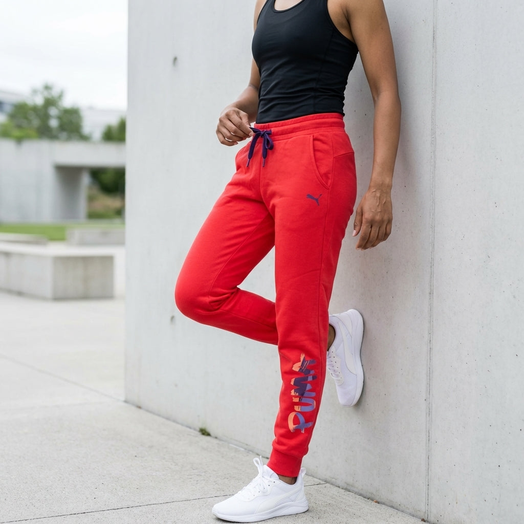 Puma Women's FUN Sweat Pants FL Cayenne