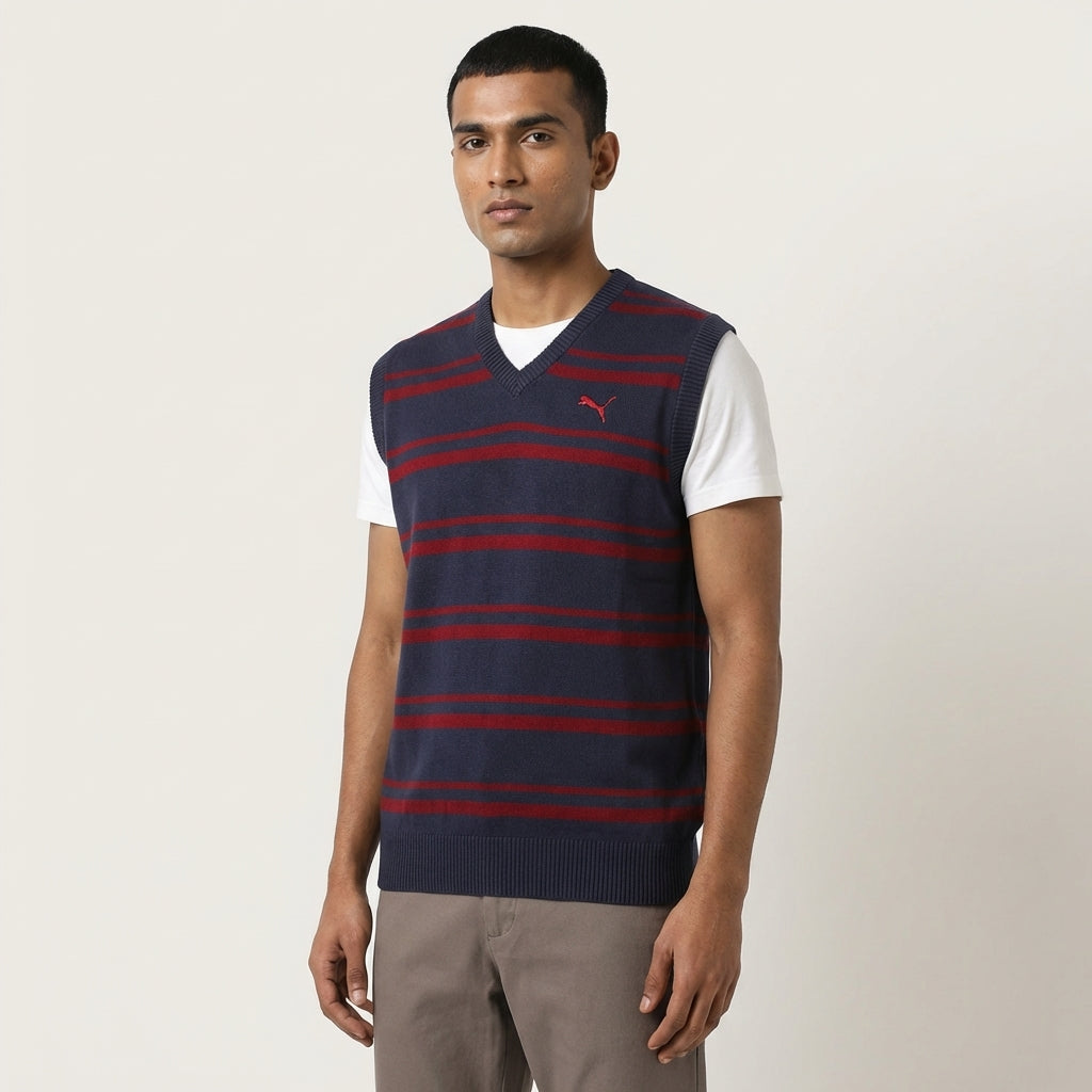 Puma Men's SL Striped Wool Sweater