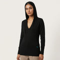 Puma Women's Hooded Knit Top Black