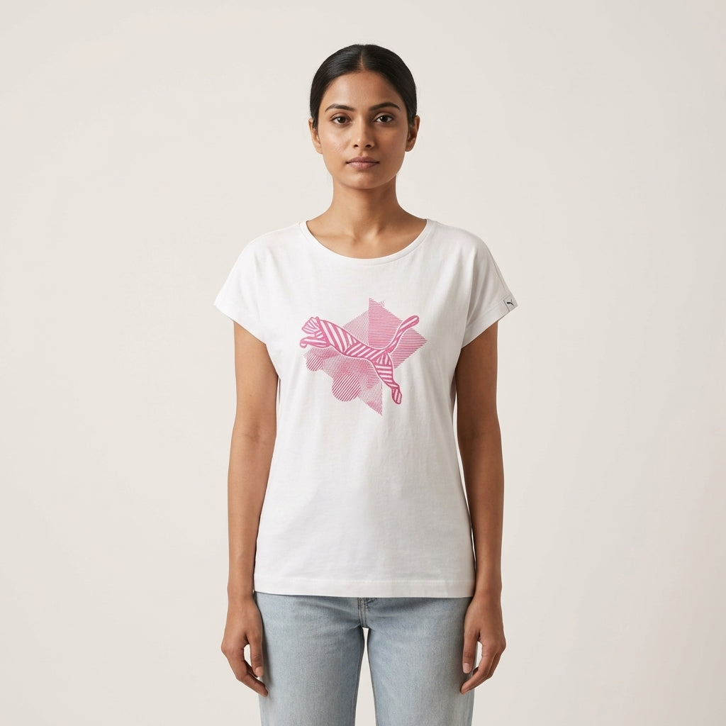 Puma Women's Graphic Essentials Tee