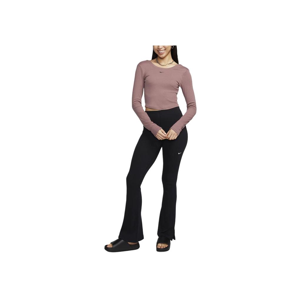Nike Sportswear Women's Chill Micro Rib Knit Long-Sleeve Top