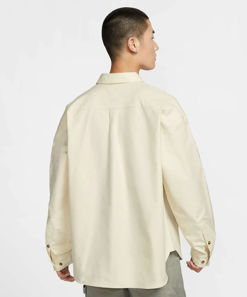 Nike Club Long-Sleeve Oxford Oversized Shirt