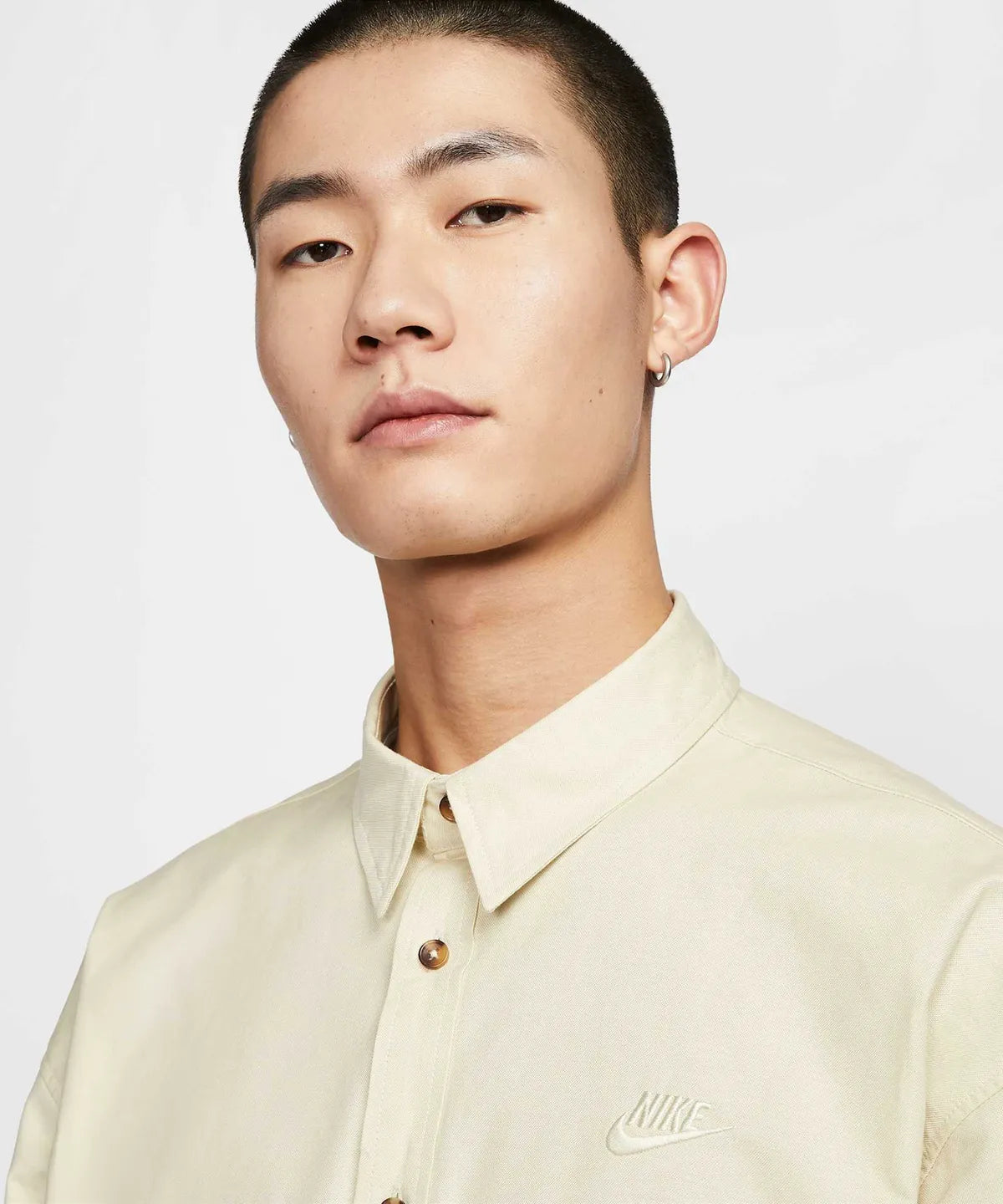 Nike Club Long-Sleeve Oxford Oversized Shirt