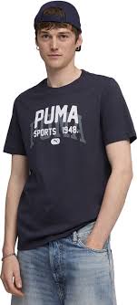 Puma Style Athl Heather Tee Blue