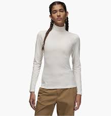 Nike W J Long Sleeve Mock Neck Top