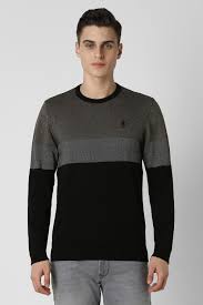 Puma Color Block Cotton Pullover Sweater