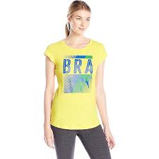 Puma Women's Olympic Fan Tee - Vibrant Yellow