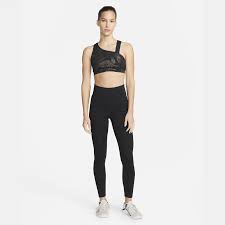 Nike Dri-FIT Swoosh Asymmetrical All-Over Print Bra