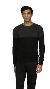 Puma Color Block Cotton Pullover Sweater
