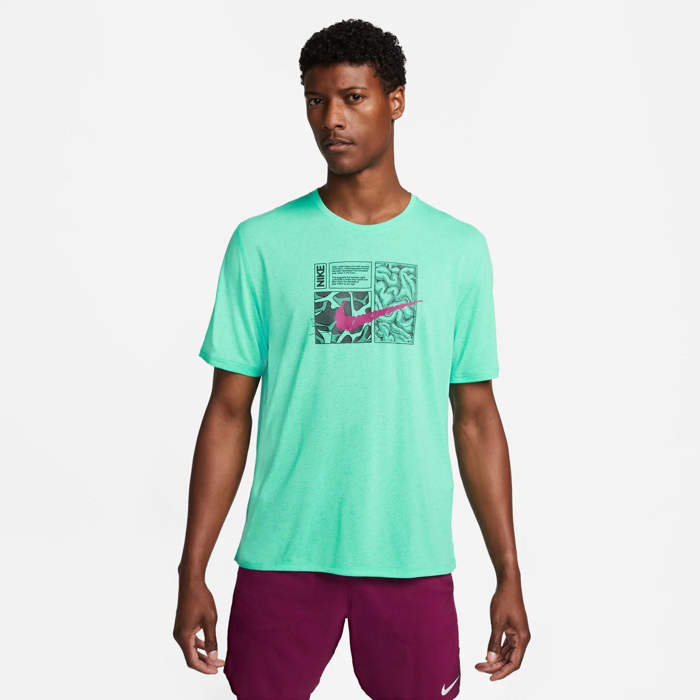 Nike Men's Dri-FIT Miler Short-Sleeve Dyed Running Tee