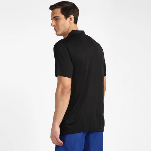 Adidas Men Polo Neck Short Sleeve Logo Print T-Shirt