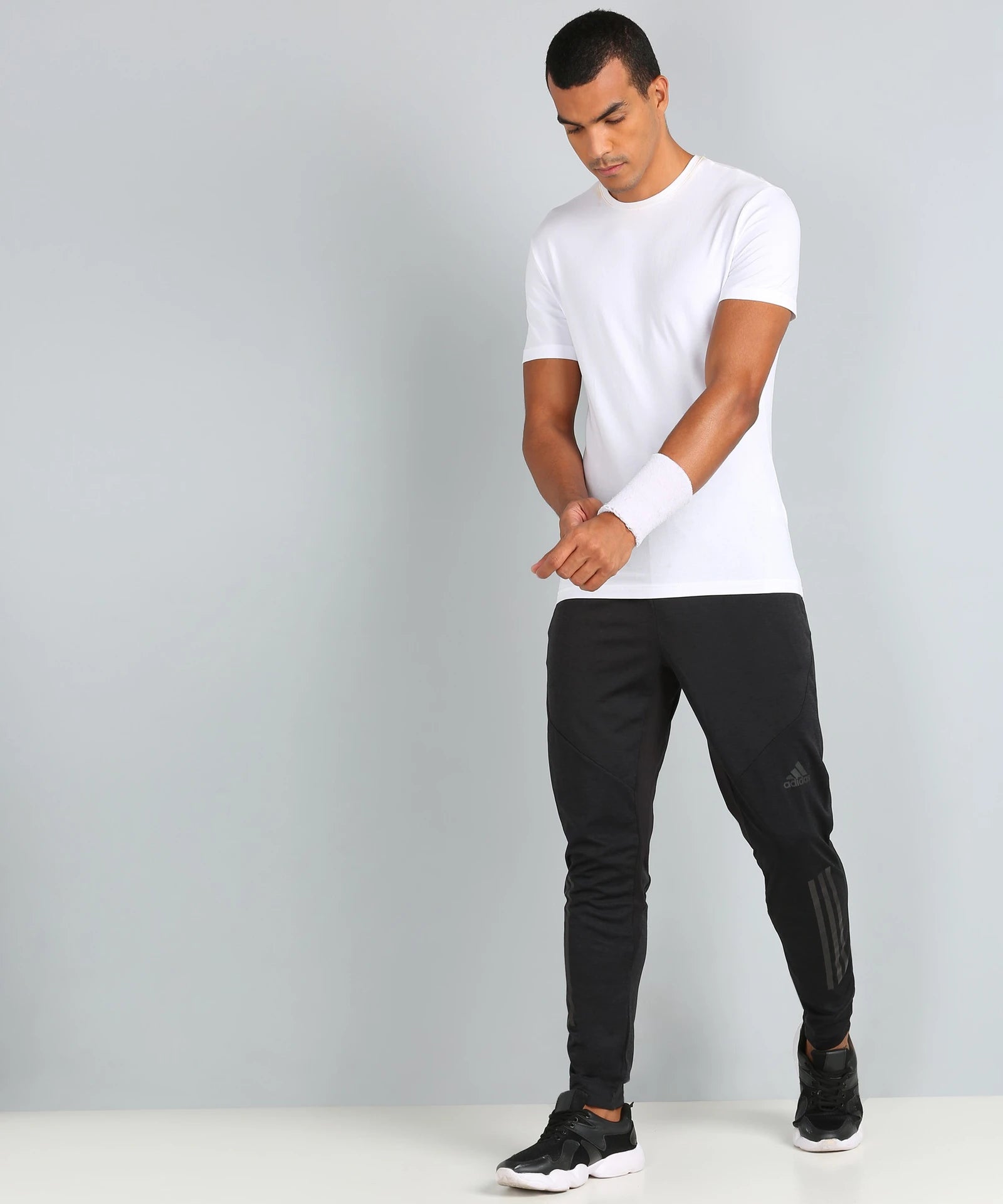 Adidas Cotton Striped Trackpant for Men