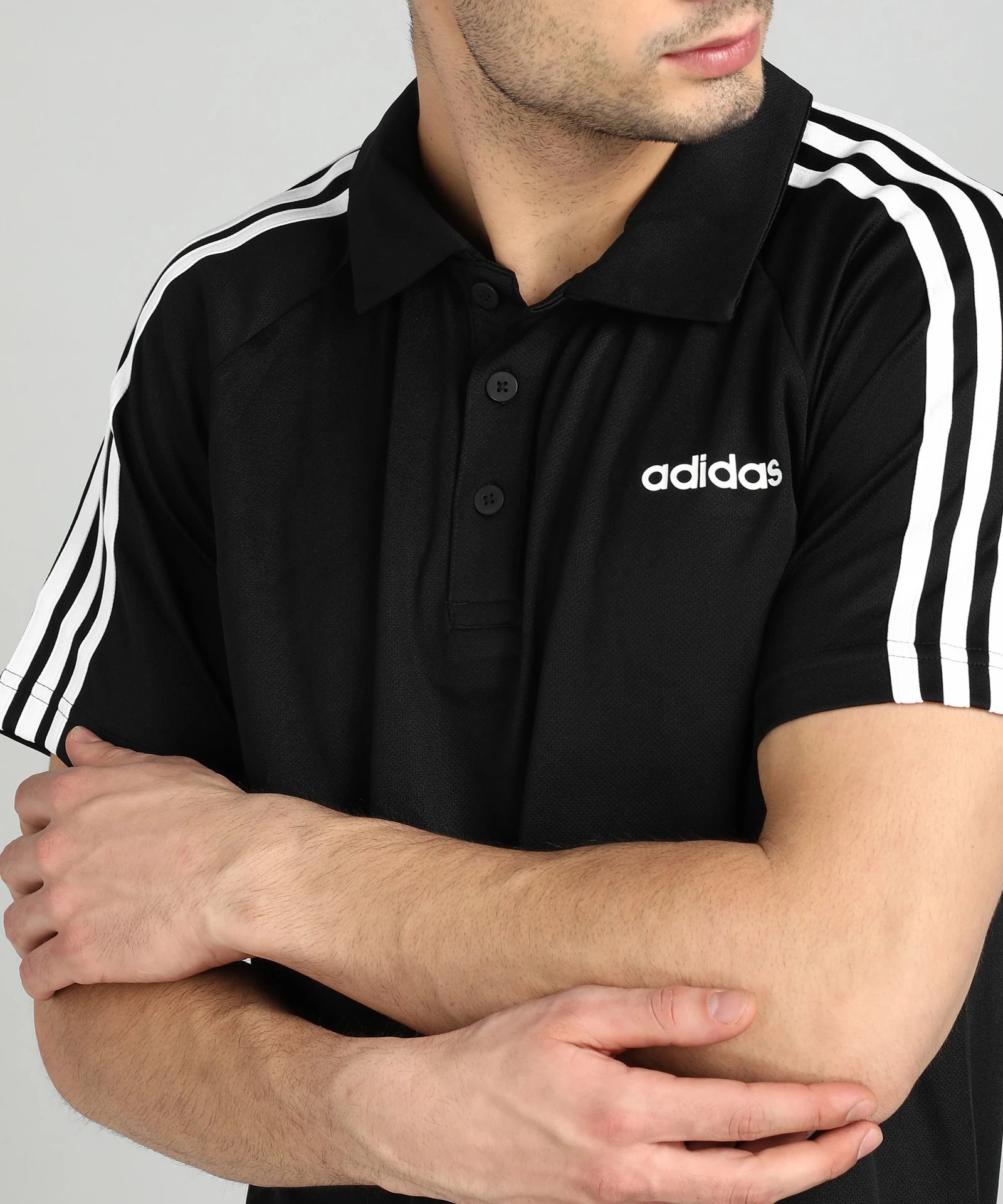 Adidas Polo T-Shirt Black