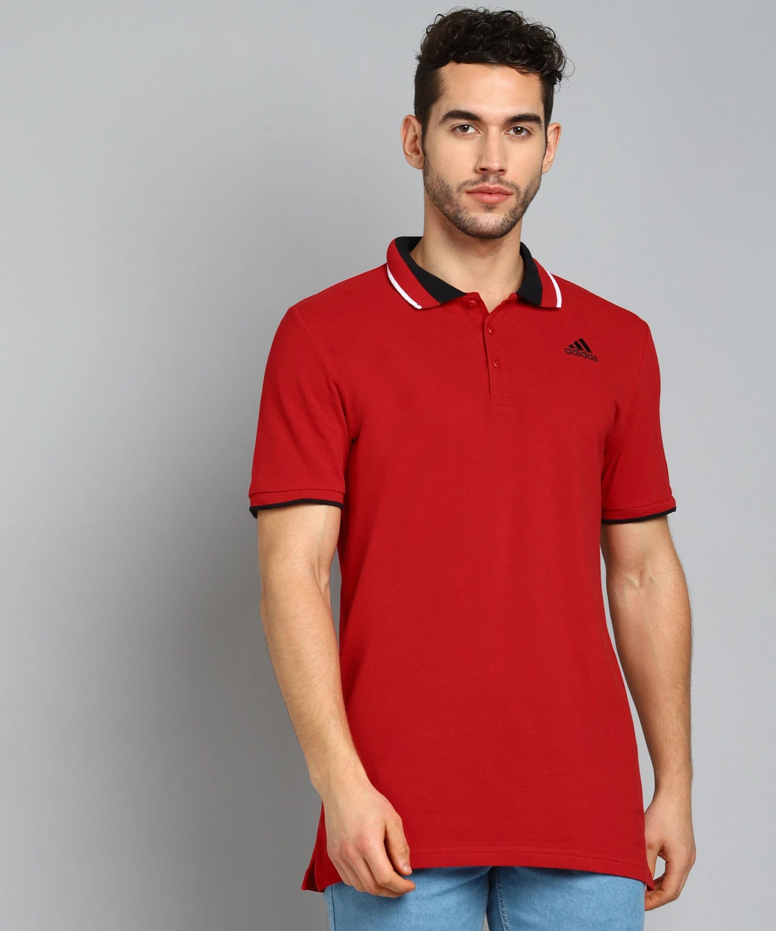Adidas Polo T-Shirt Red