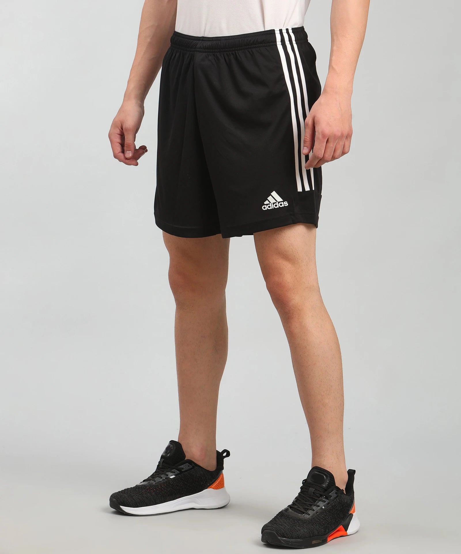 Adidas Recycled Polyester Striped Shorts for Men