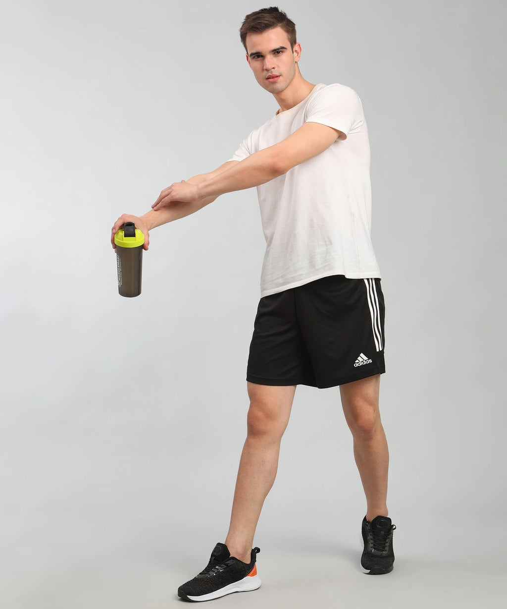 Adidas Recycled Polyester Striped Shorts for Men