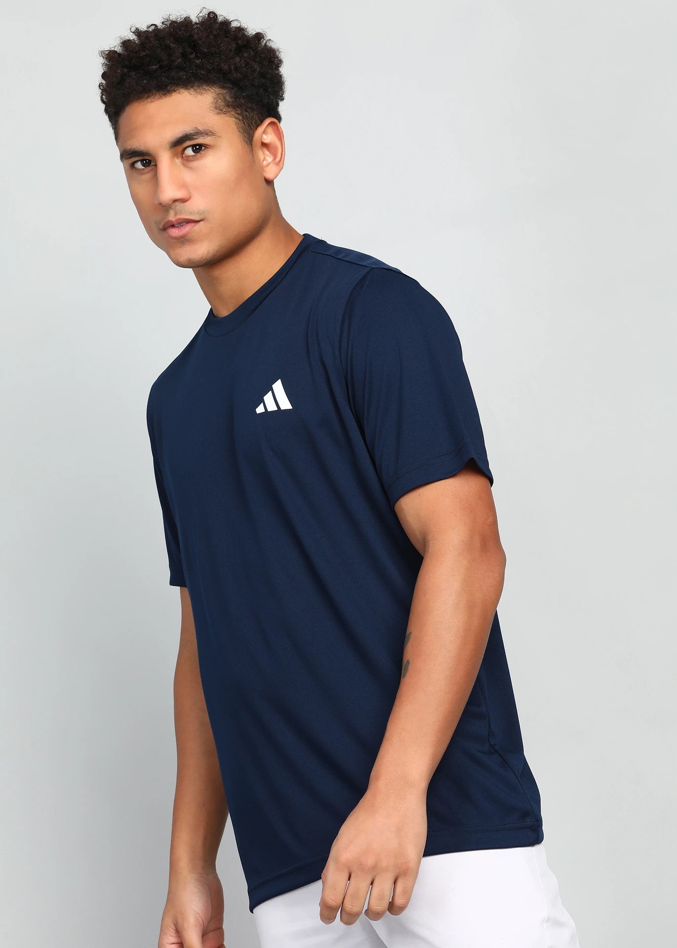 Adidas Men's Crew Neck Short Sleeves Logo Print T-Shirt