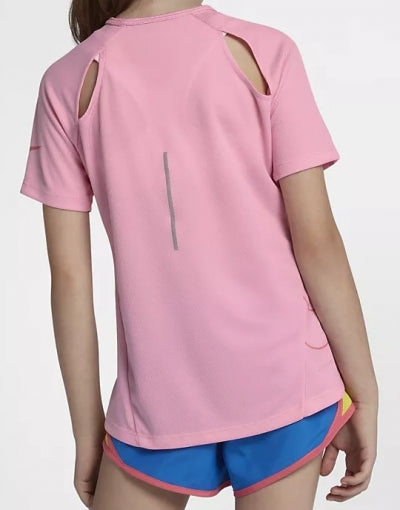 Nike Girls' Graphic Short-Sleeve Running Top