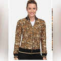 Puma Women's Printed Bomber Sweat Cashew
