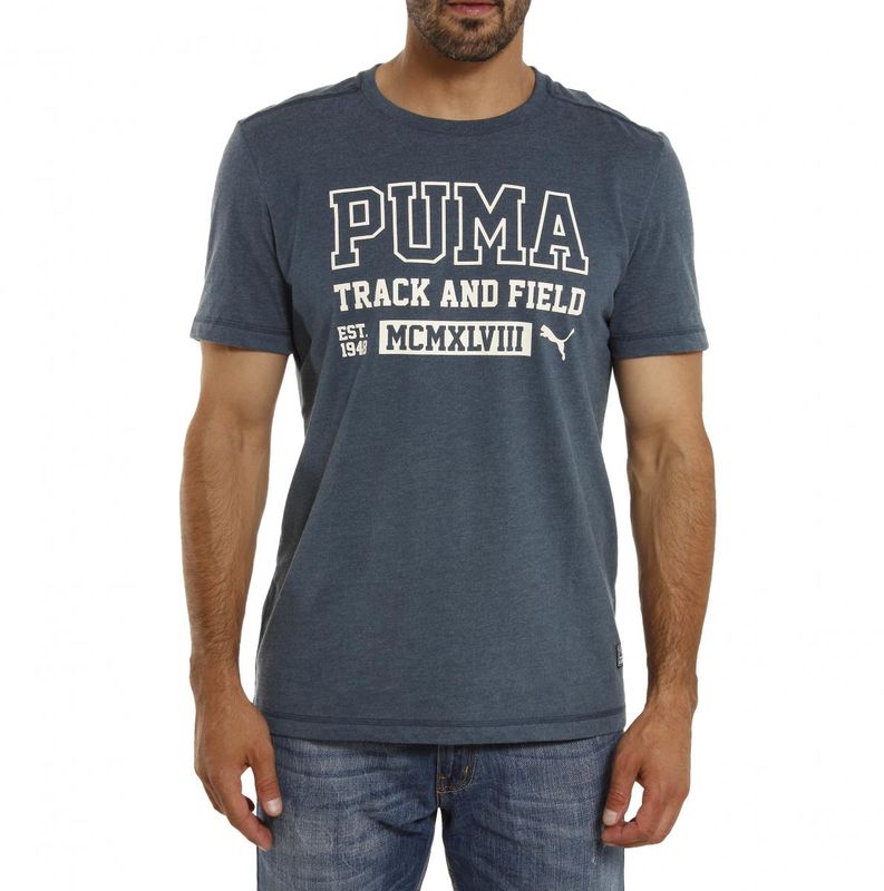 Puma Style Athl Heather Tee Blue