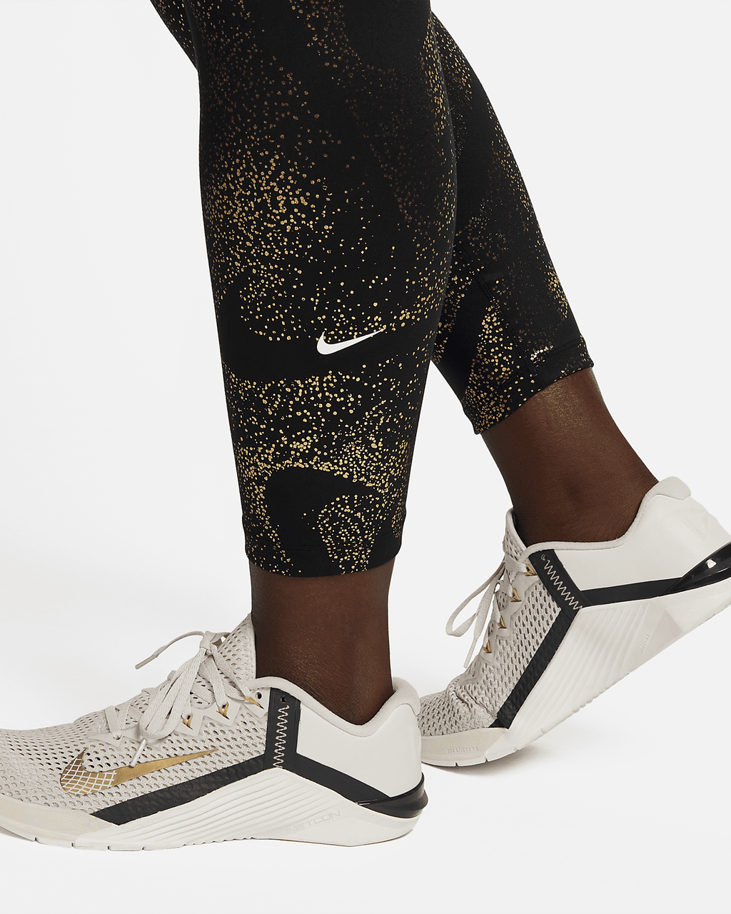 Nike Women's Dri-FIT One Mid-Rise All-Over Print Tights - Plus Size