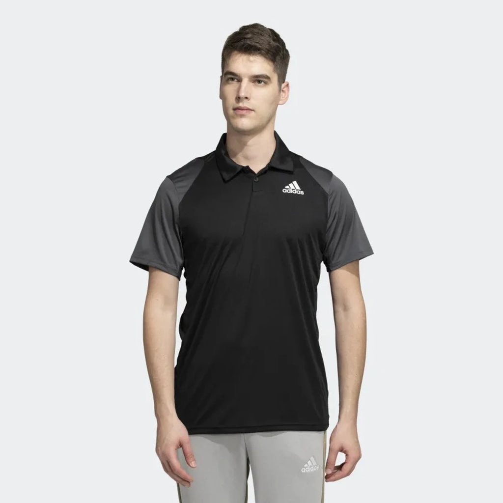 Adidas Men Polo Neck Short Sleeve Printed T-Shirt