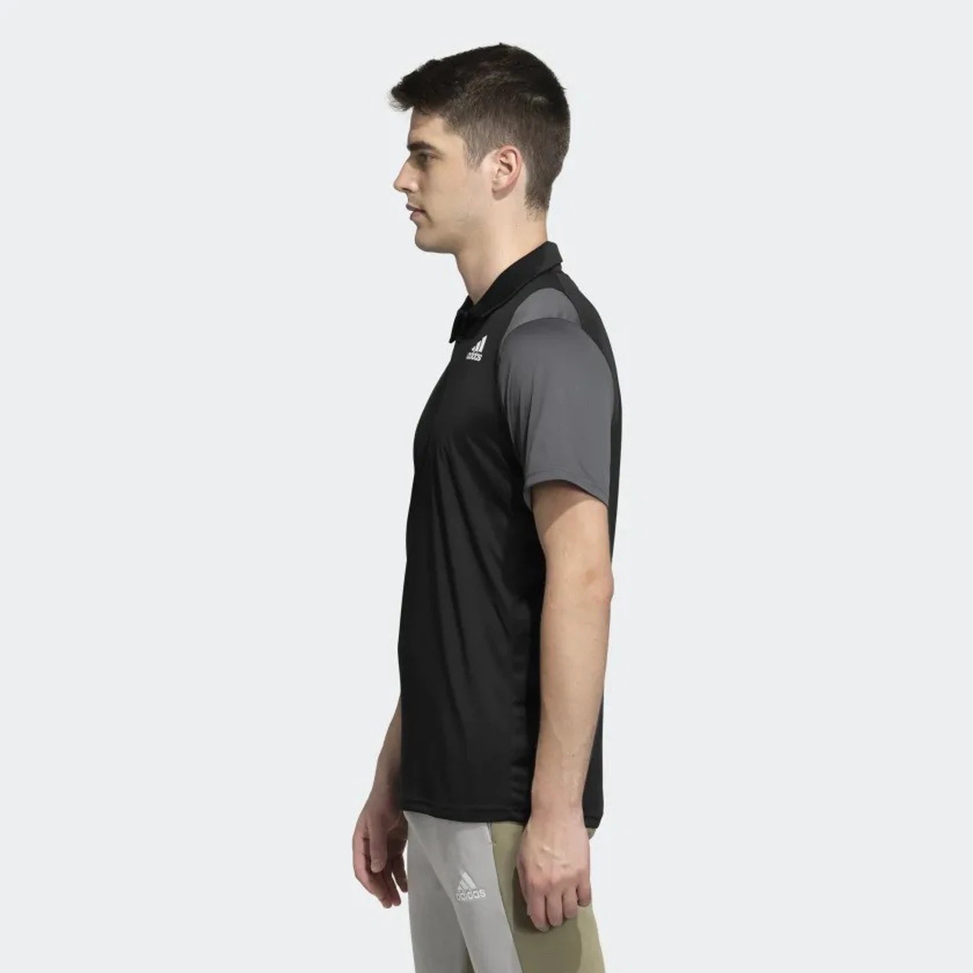 Adidas Men Polo Neck Short Sleeve Printed T-Shirt