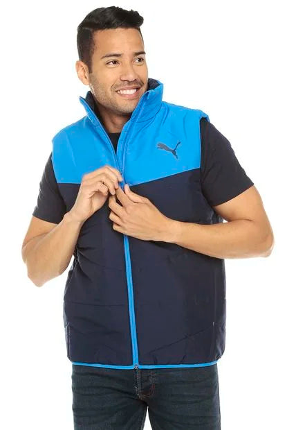 Puma ESS Padded Vest Peacoat-Elec