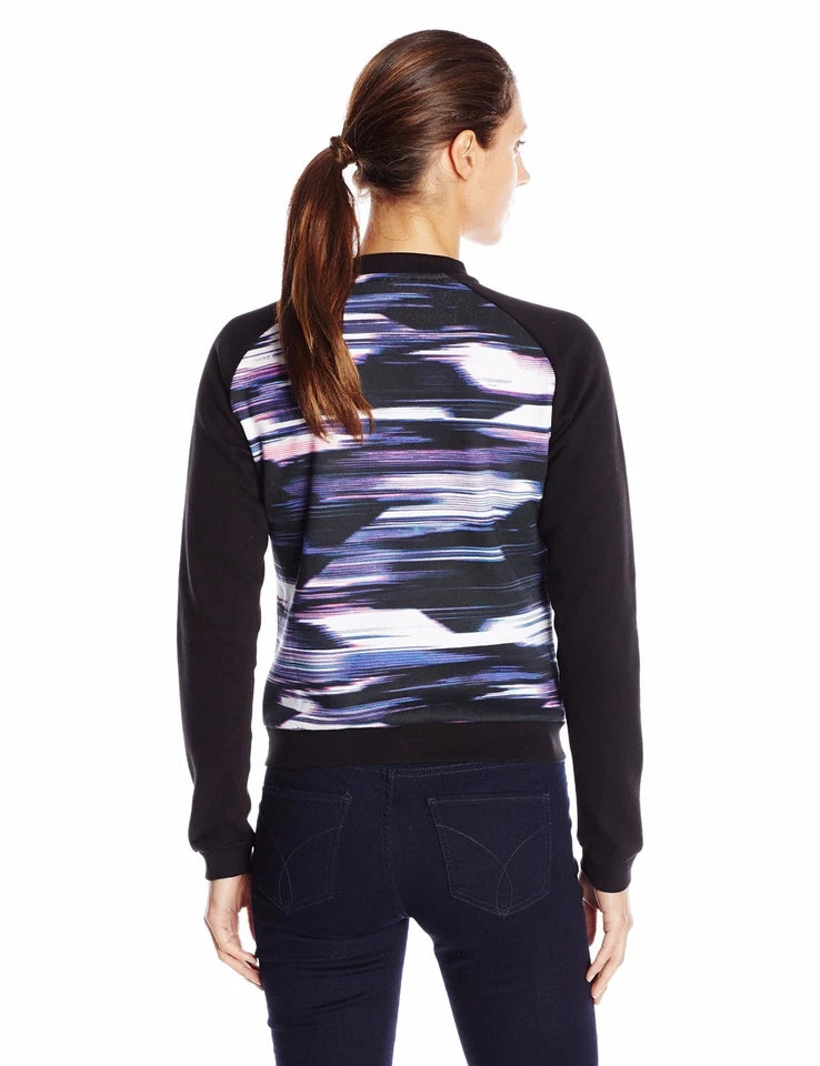 Puma Blurred Bomber Sweat Black