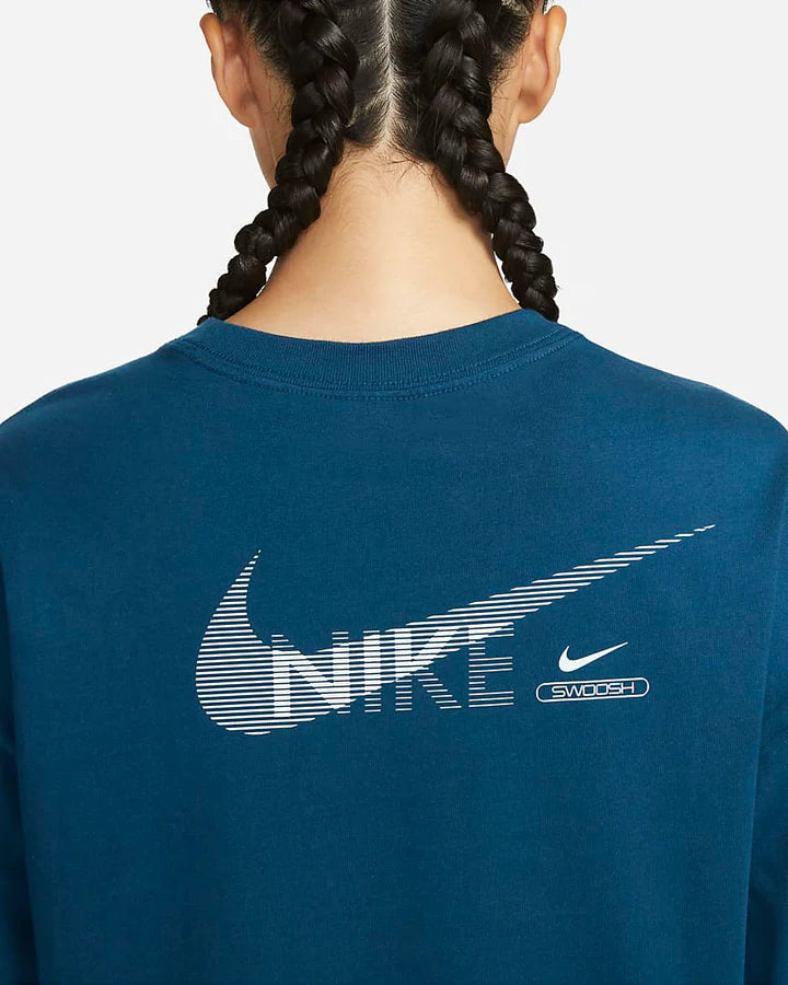 Nike Women's Sportswear Swoosh Graphic Long-Sleeve T-Shirt
