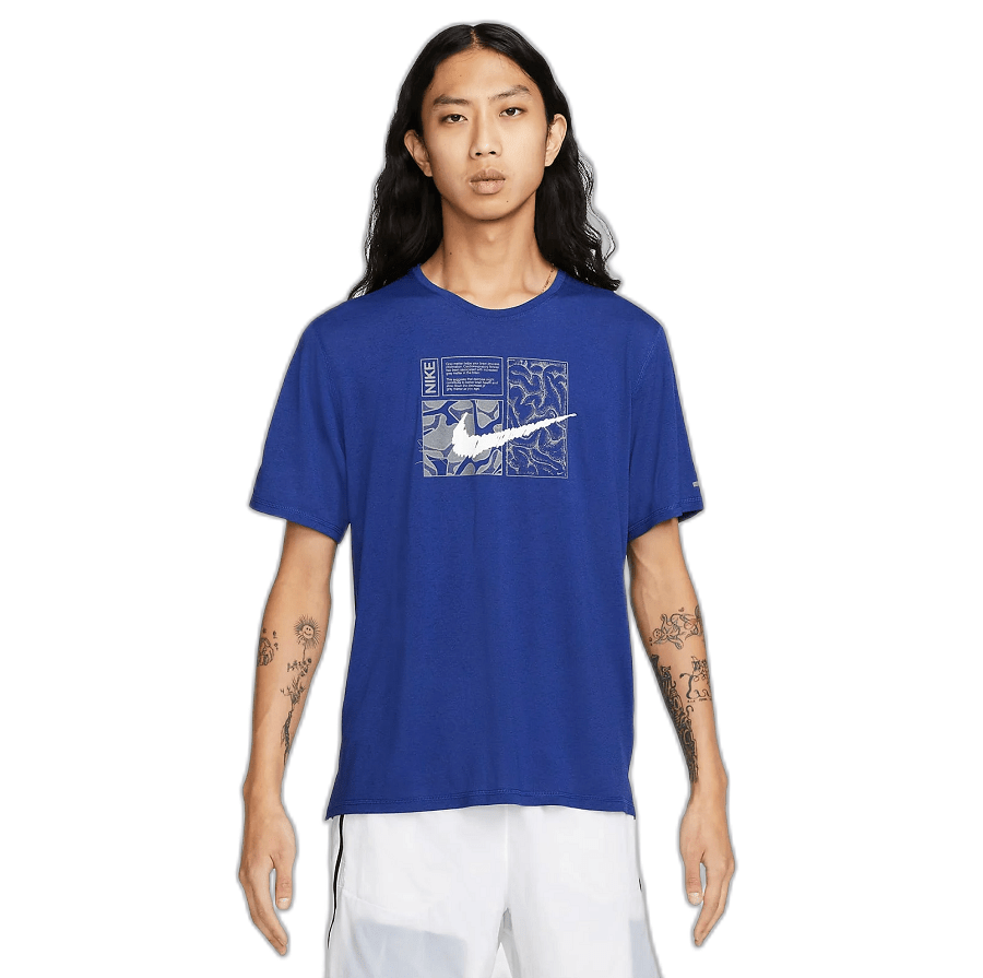 Nike Men's Dri-FIT Miler Short-Sleeve Dyed T-Shirt